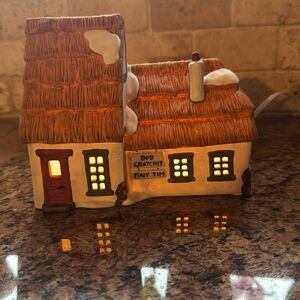 Dickens Village Series Dept 56 The Cottage Of Bob Cratchit And Tiny 1986